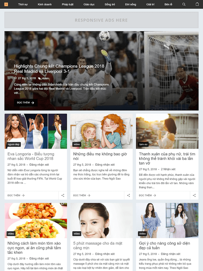 Template Blogspot cá nhân đẹp tinh tế 01